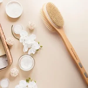 Slick- Shower Brush, Double Sided Shower Brush, Back Scrubber, Bath Brush, Back Brush, Back Brush Long Handle for Shower, Shower Brushes for Your Back, Bath Brush Long Handle for Shower - Brush, Double Sided Brush, Back Scrubber, Bath Brush, Back Brush, Back Brush Long Handle