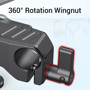SmallRig Universal Lens Support with 15mm LWS Rod Clamp for Diameter 50mm to 140mm Lenses - BSL2681 - BSL2681