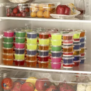 260 Sets - 2 oz  Jello Shot Cups, Small Plastic Containers with Lids, Airtight and Stackable Portion Cups, Salad Dressing Container, Dipping Sauce Cups, Condiment Cups for Lunch, Party, Trips 2oz - 260 - jello