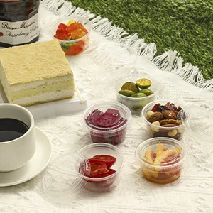 260 Sets - 2 oz  Jello Shot Cups, Small Plastic Containers with Lids, Airtight and Stackable Portion Cups, Salad Dressing Container, Dipping Sauce Cups, Condiment Cups for Lunch, Party, Trips 2oz - 260 - portion cups