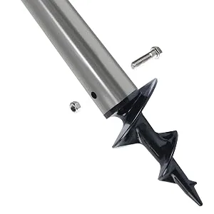 X-FLOAT Dock Auger (Sand Auger) for Aluminum Dock Post 2 - dock post, dock post augers, dock augers, boat dock, lake dock, dock posts, sand auger