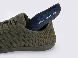 WHITIN Men's Wide Casual Barefoot Sneakers | Zero Drop Sole | Minimalist Style 12 Wide W88 | Olive Green - product information 5