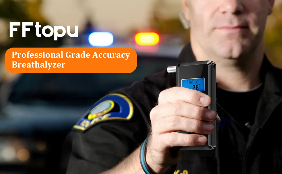 Breathalyzer & 10 Mouthpieces, Accurate Portable Handheld breathalyzer Breath Alcohol Tester for Personal & Professional Use Digital LCD Display - breathalyzer to test alcohol