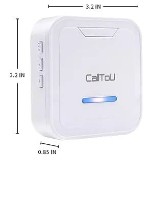 CallToU Caregiver Pager Wireless Call Button System Nurse Calling Alert for Elderly Seniors Patient 2 Plug-in Receivers 2 SOS Waterproof Transmitters/Buttons CC05 2-2 - calltou receiver nursing bell fall alert alarm button monitor elderly handicapped alert system