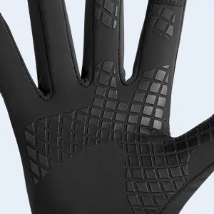 FREETOO Waterproof Winter Gloves with Fleece Lining for Cold Weather Midnight Black Large - warm fleece gloves