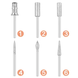 Portable Electric Nail Drill Kit, Electrical Nail File for Acrylic, Gel Nails, Manicure Pedicure Polishing Shape Tools Design for Home Salon Use (Gold) - nail drill portable