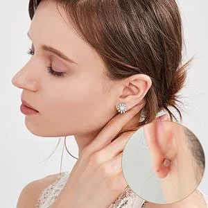 DELECOE 12pcs Soft Silicone Earring Backs for Studs Silver&Gold Belt Rubber Earring Backs Replacements Hypoallergenic Safety Plastic Earring Back for Studs Earring Hoops Fish Hook Silver+Gold - silicone earring backs