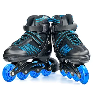 TOBWOLF Light Up Inline Skate Wheels, LED Roller Skate Wheels, LED Flash Flashing Replacement Wheel with ABEC-7 Bearings for Teens 70mm 82A - G19020+026-A04