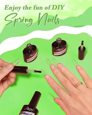 Almond Nail Tips Medium, Bettycora Soft Gel Nail Tips 120Pcs Pre-Shape False Nails Full Cover Clear for Acrylic Nail Extensions, 12 Sizes A1-Medium Almond 120Pcs - gel nail glue
