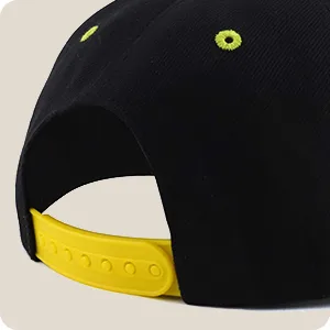 Trendy Apparel Shop Infant to Toddler Kid's Plain Structured Flatbill Snapback Cap One Size Black - product information 29