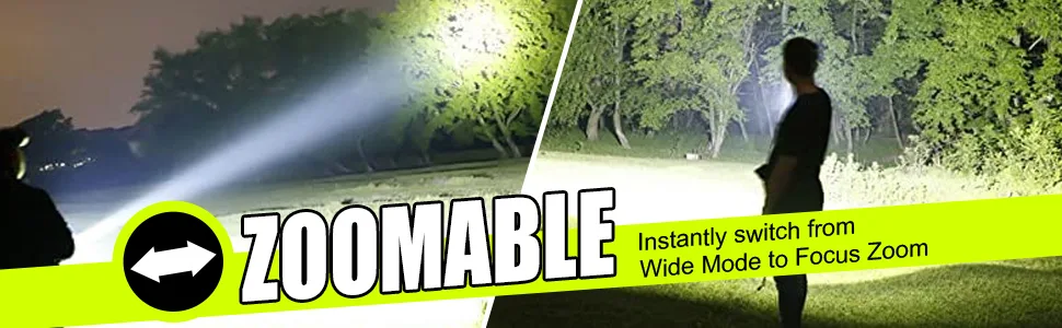 Victoper LED Flashlights, High Powered 10000 Lumens Super Bright Tactical Flashlight, Rechargeable Flash Light, 5 Modes Zoomable Waterproof Flash Lights for Emergency, Outdoor, Home, Camping, Hiking - product information 5