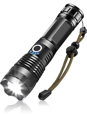 Victoper LED Flashlights, High Powered 10000 Lumens Super Bright Tactical Flashlight, Rechargeable Flash Light, 5 Modes Zoomable Waterproof Flash Lights for Emergency, Outdoor, Home, Camping, Hiking - P50-A+-7