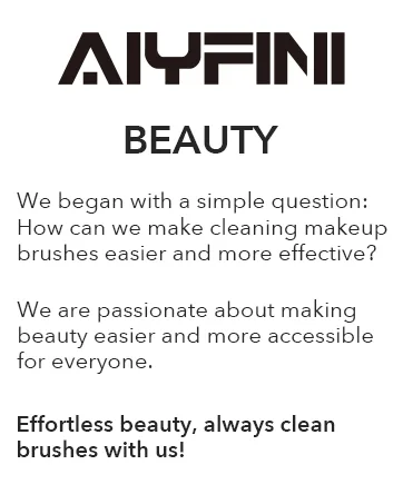 Alyfini Makeup Brush Cleaner Machine - Electric Makeup Brush Cleaner Tool for All Size Beauty Foundation Concealer Contour Eyeshadow Brush (Pink) - Alyfini Brand Story