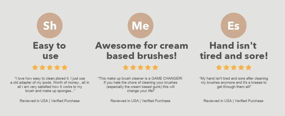 Alyfini Makeup Brush Cleaner Machine - Electric Makeup Brush Cleaner Tool for All Size Beauty Foundation Concealer Contour Eyeshadow Brush (Pink) - customer feedback on make up brush clean machine