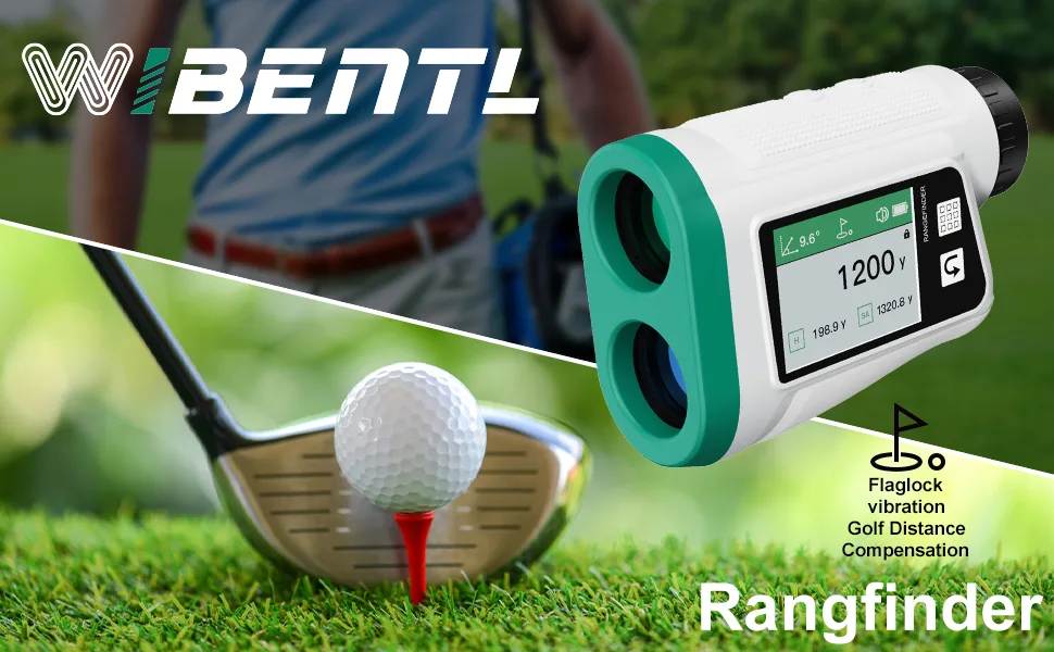 WIBENTL Range Finder, 1200 Yards Golf Range Finder with 6X Magnification, 0.5Y High-Precision, Slope Angle, Flag Pole Locking Pulse Vibration, USB Charging Rangefinder Golfing, Fast Focus - product information 4