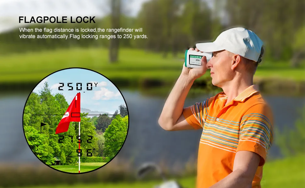 WIBENTL Range Finder, 1200 Yards Golf Range Finder with 6X Magnification, 0.5Y High-Precision, Slope Angle, Flag Pole Locking Pulse Vibration, USB Charging Rangefinder Golfing, Fast Focus - product information 5