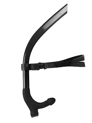 SACBOLA Snorkel Swim Training Practice Freestyle Learn to Swim for Pool Swimming and Open Water Snorkeling BLACK - swimming snorkel