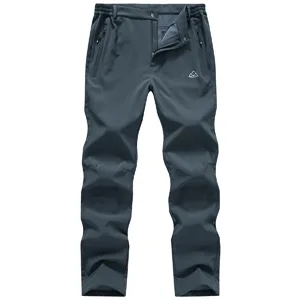Gopune Men's Snow Ski Waterproof Softshell Pants Outdoor Windproof Warm Hiking Insulated Pants Black 32 - product information 11