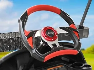 Roykaw Golf Cart Steering Wheel or Hub Adapter for EZGO Club Car Yamaha Style 2 Black - 0075