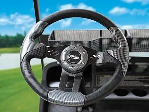 Roykaw Golf Cart Steering Wheel or Hub Adapter for EZGO Club Car Yamaha Style 2 Black - 0091