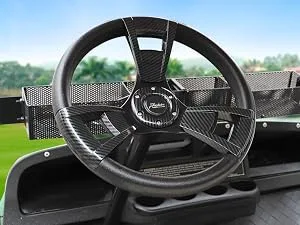 Roykaw Golf Cart Steering Wheel or Hub Adapter for EZGO Club Car Yamaha Style 2 Black - 0093
