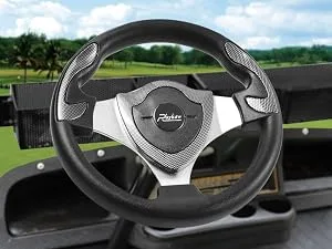 Roykaw Golf Cart Steering Wheel or Hub Adapter for EZGO Club Car Yamaha Style 2 Black - 0094