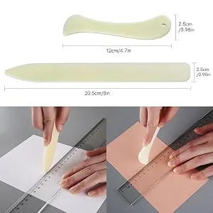 4PCS 6.4"x 8.5" Mini Score Board Multi-Purpose Scoring Board Envelope Maker with Bone Folder and Guide for Card Making and Paper Crafts Arts Projects Multi-Purpose Scoring Board & Score and Fold Tools - Paper Creaser and Bone Folder