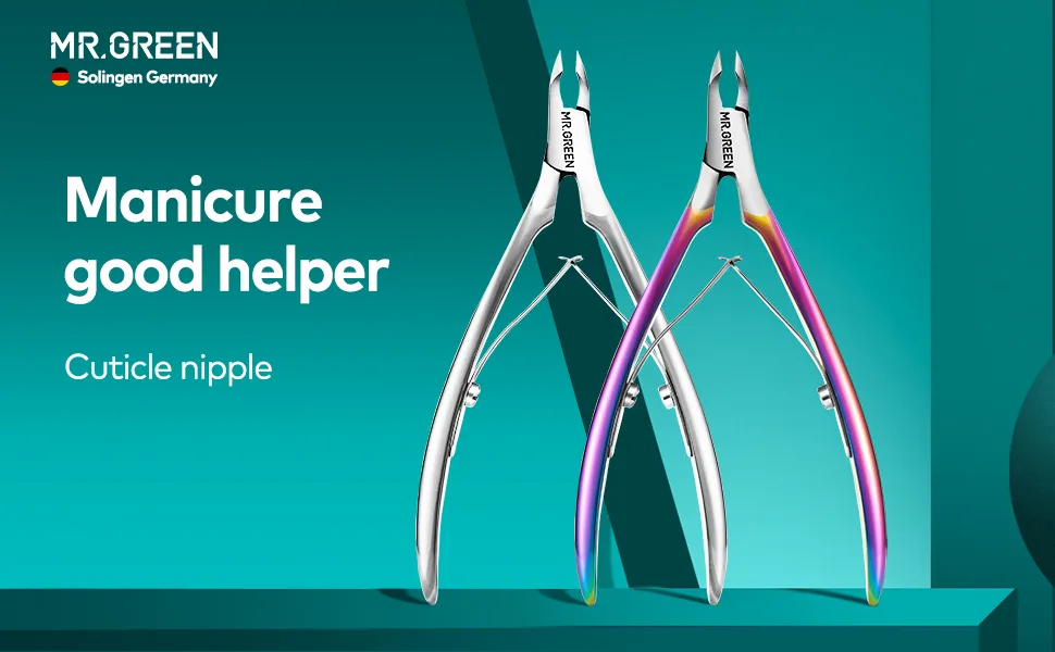 Cuticle Trimmer with Cuticle Pusher,Cuticle Nipper Professional Stainless Steel Cuticle Cutter,Sharp Durable Pedicure Manicure Tools for Fingernails and Toenails Mr-1050Ti-plus - cuticle trimmer