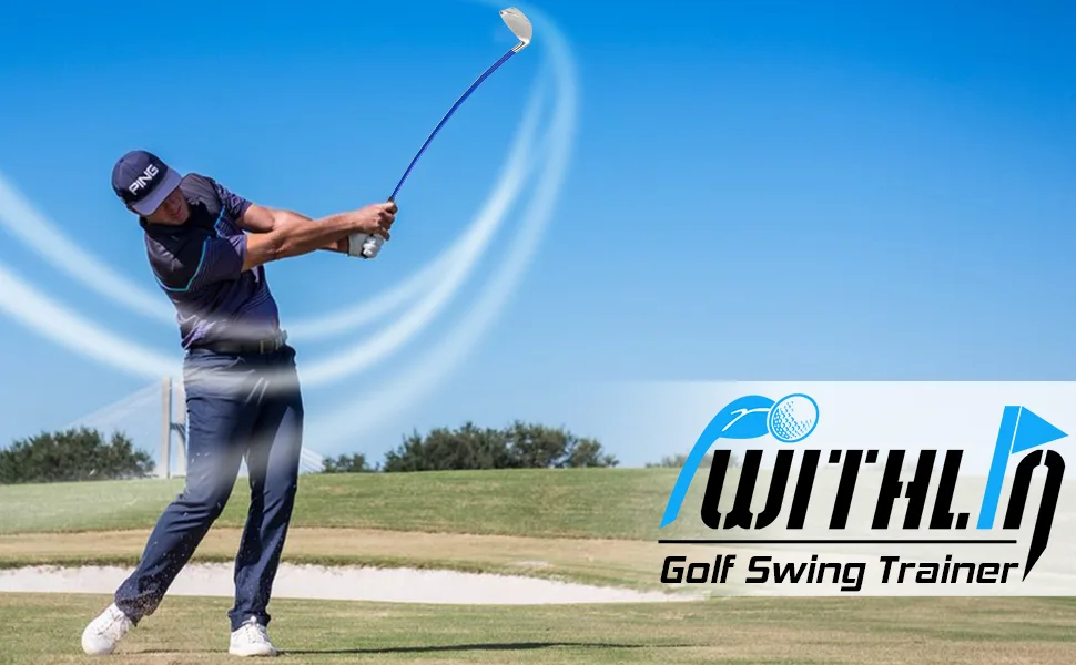 prowithlin Golf Swing Trainer Aid - 7 Iron, Golf Training Aid Golf Swing Warm-Up Stick for Strength Grip Tempo & Flexibility Training, Golf Accessories for Men - golf swing trainer