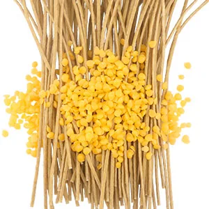 EUPNHY 100 PCS 8 inch Thick Hemp Wicks in 3mm Diameter, Pre-Waxed by 100% Natural Beeswax & Tabbed, Beeswax Wicks for Candle Making. - beeswax candle wicks beeswax wicks candle wicks for candle making