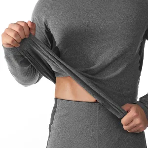 Runhit Thermal Underwear for Men Long Johns for Men Thermal Shirts Pants Base Layer Mens Thermal Underwear Set Green Medium - men shirts