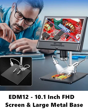10" Taller Digital Microscope Bracket for Elikliv EDM202, EDM201, EDM9, EDM4S, Get a Larger View - product information 16