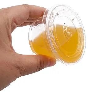 Hedume 300 Sets 4oz Portion Cups with Lids, BPA-free Clear Disposable Plastic Cups for Souffle, Jello, Meal Prep, Portion Control, Salad Dressing, Slime, Condiment Container - product information 5