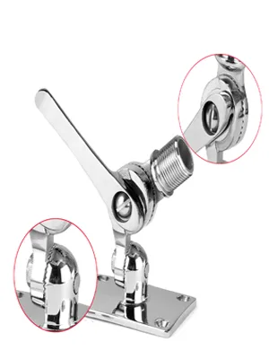 Marine VHF Antenna Mounts, Adjustable Base VHF Antenna Mount for Boat, 316 Stainless Steel, Heavy Duty, Include Installation Accessories Screws - antenna mount