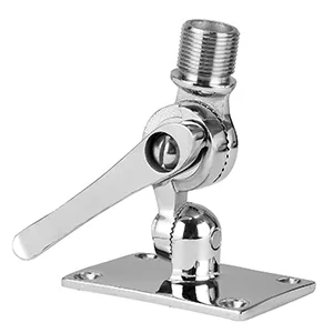 Marine VHF Antenna Mounts, Adjustable Base VHF Antenna Mount for Boat, 316 Stainless Steel, Heavy Duty, Include Installation Accessories Screws - antenna mount