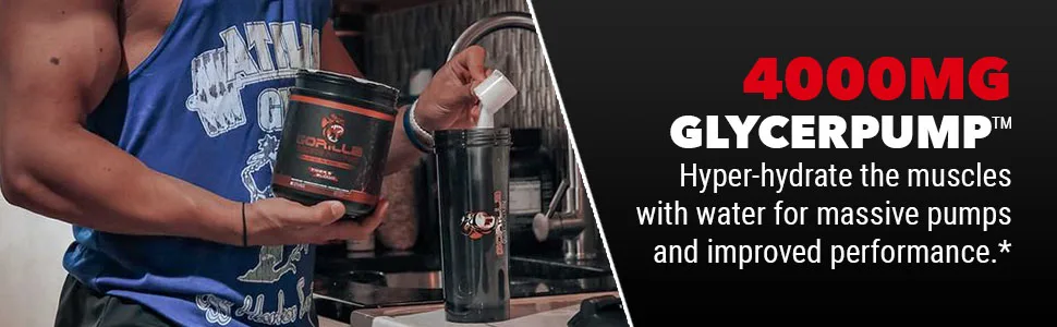 Gorilla Mode Nitric Stimulant Free Pre-Workout  Best Tasting and Most Effective Stimulant Free Pre-Workout/Massive Pumps  Vasodilation  Power / 646 Grams (Bombsicle) - Gorilla Mind