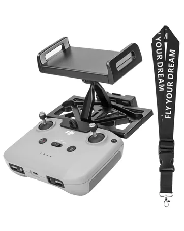 Drone Tablet Holder, Jubor Foldable Tablet Mount Adapter for DJI Mavic Air 2/Air 2S/Mavic 3/Mavic Mini/Mavic 2/Mavic Pro Drones Accessories Tablet Stand for Remote Controller Fit 4.7-12.9 Inch Tablets - Drone Tablet Holder