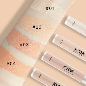 KYDA 2 Pcs Eyeshadow Primer Kit, Matte Liquid Shadow Base with Brush, Long Lasting Waterproof, Liquid Makeup Base for Professional All Eye Makeup-#01 BRIGHT A-BRIGHT - primer