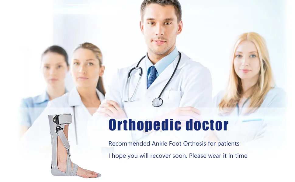 AFO Foot Drop Brace Splint Ankle Foot Orthosis Walking with Shoes or Sleeping for Stroke Hemiplegia M-Right(Comfort) - product information 1