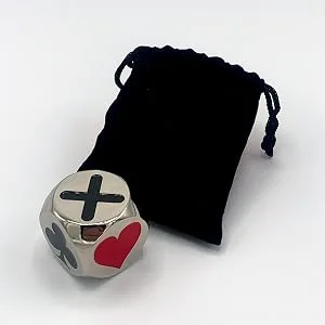 Luck Lab Premium Trump Marker/Indicator - for use with Euchre, Pinochle, Bridge and More - Comes with Black Velvet Storage Bag. - Dice cup with lid