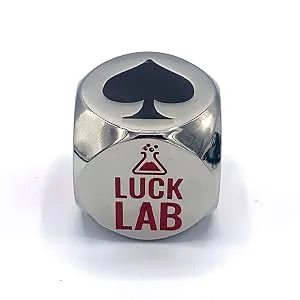 Luck Lab Premium Trump Marker/Indicator - for use with Euchre, Pinochle, Bridge and More - Comes with Black Velvet Storage Bag. - Dice Front