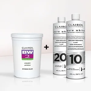 Clairol Professional Lightener and Developer for Hair Coloring Combo - BW & BW2 Lightener