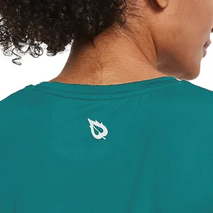 BALEAF Women's Short Sleeve Running Shirts Athletic Lightweight Quick Dry Workout Training Yoga Crewneck Tops Teal Medium - product information 17