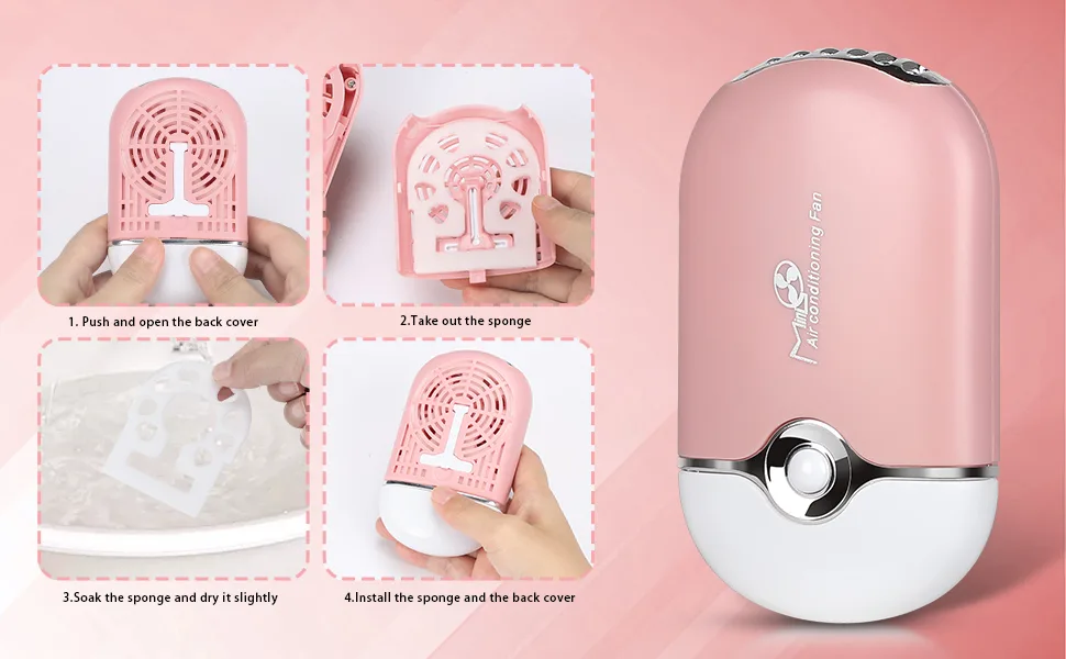 TEOYALL Eyelash Extensions Supplies Kit including Mini Air Conditioning Lash Fan Dryer, Lash Shampoo Brush, 150ml Wash Bottle, 100pcs Micro Brushes - mini air conditioning lash fan