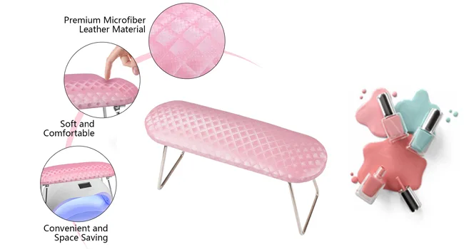 LXIANGN Nail Arm Rest,Professional Microfiber Leather Manicure Hand Pillow Nail Hand Rest Cushion Holder for Nail Salon - nail art hand pillow arm rest
