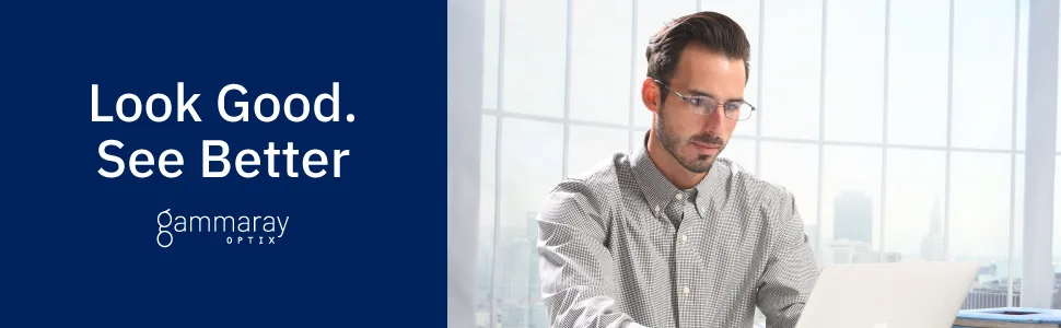 GAMMA RAY OPTICS Reading Glasses 3X Stainless Flex Readers Mens 2.5 x - gamma ray optix gaming glasses help you focus on what matters, crystal clear vision and protection