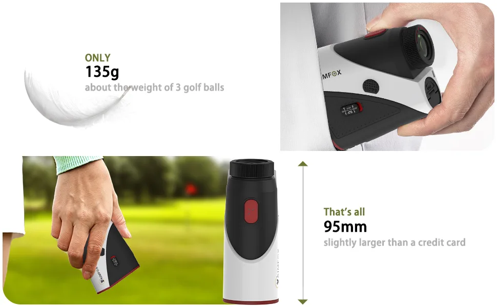 Aimfox A300 Golf Yardage Rangefinder with Slope Switch | Portable