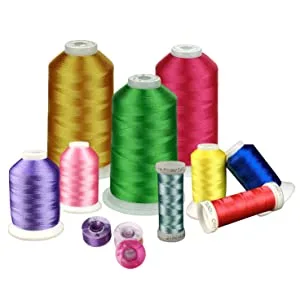 Simthread Embroidery Thread 5500 Yards Black 900, 40wt 100% Polyester for Brother, Babylock, Janome, Singer, Pfaff, Husqvarna, Bernina Machine Black900 - embrodery thread