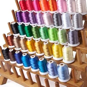 Simthread Embroidery Thread 5500 Yards Black 900, 40wt 100% Polyester for Brother, Babylock, Janome, Singer, Pfaff, Husqvarna, Bernina Machine Black900 - embrodery thread