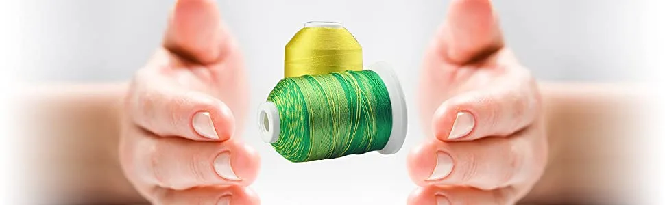 Simthread Embroidery Thread 5500 Yards Black 900, 40wt 100% Polyester for Brother, Babylock, Janome, Singer, Pfaff, Husqvarna, Bernina Machine Black900 - Embroidery Thread
